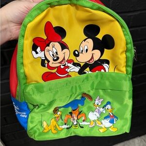 Disney Mickey and Friends Kids Backpack - Green, Yellow, Blue, and Red